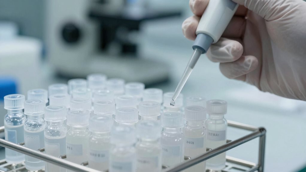 divide reconstituted peptides into aliquots