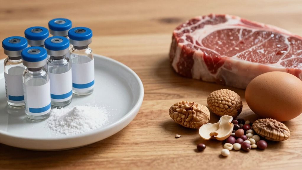 proteins build peptides signal