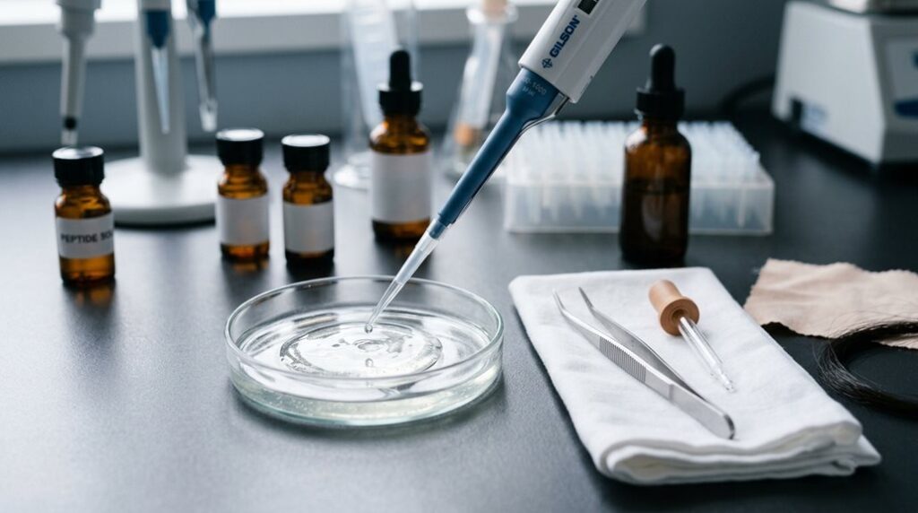 skin and hair peptides cosmetic research guide