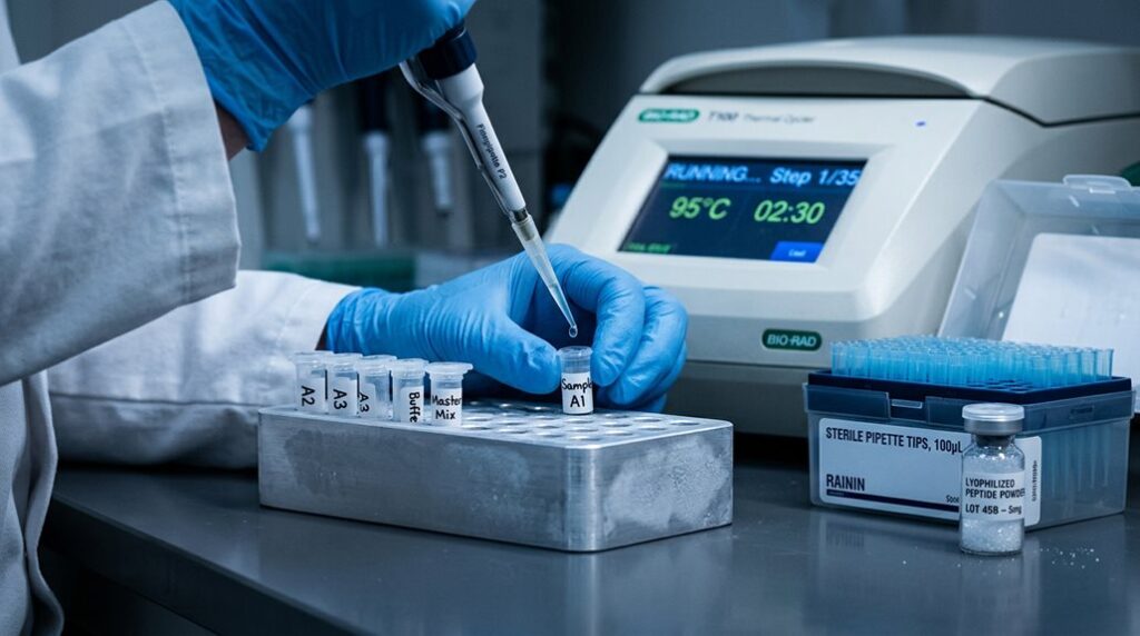 studied through peptide analysis